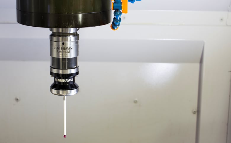 Renishaw RMP60M probe installed on a machine