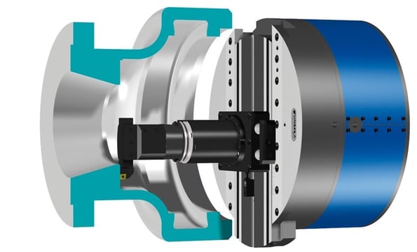 cutaway view of the viewtronic u-axis drive